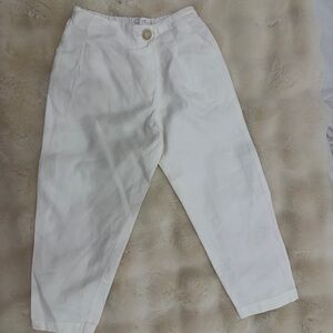 Zara White Kids Trousers